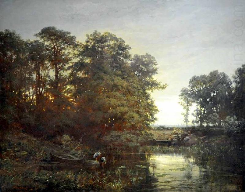 Charles Francois Daubigny Landscape with a pond china oil painting image